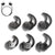 Silicone Eartips for QC20, QC20i, QC30, Soundsport SIE2, SIE2i, IE2, IE3 Earbud in-Ear Bluetooth Earphone | Replacement Eartips Soft & Comfortable | 3 Pairs - S, M, L Crysendo
