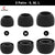Silicone Eartips for Sam-Sung Galaxy Buds Pro | Silicone Replacement Eartips | Pain Reducing, Anti-Slip Ear Tips | (S, M, L - 6Pc) (Black) Crysendo