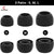 Silicone Eartips for Sam-Sung Galaxy Buds Pro | Silicone Replacement Eartips | Pain Reducing, Anti-Slip Ear Tips | (S, M, L - 6Pc) (Black) Crysendo