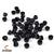 Silicone Rubber Replacement Medium Earbuds for Headphones (Black)-Pack of 12 Pieces Crysendo