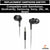 Silicone Rubber Replacement Medium Size Earbuds for Headphones (Black and White)-Pack of 12 Pieces Crysendo