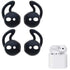 Soft Silicone Earbuds Eartips Case Cover for Mi True Wireless Buds (2 Pairs=4pcs) (Black)