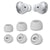 Soft Silicone Rubber Earbuds Replacement Eartips for Earphones Rubber Buds (3 Pairs: Small + Medium + Large) Crysendo