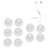 Soft Silicone Rubber Earbuds Tips Eartips Earpads Earplugs for Sennheiser CX 1.00, 7.00BT, 80S, 150BT, 180, 213, 275S, 300S, 350BT (Medium Size) (10 Pcs Pack) (White)