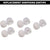 Soft Silicone Rubber Earbuds Tips Eartips Earpads Earplugs for Sennheiser CX 1.00, 7.00BT, 80S, 150BT, 180, 213, 275S, 300S, 350BT (Medium Size) (10 Pcs Pack) (White) Crysendo