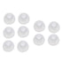 Soft Silicone Rubber Earbuds Tips Eartips Earpads Earplugs in Earphones and Bluetooth Compatible with Sennheiser, Skullcandy, Samsung, Sony, JBL, Mi, Beats (10 Pcs Pack, White)