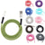 Triple Color Ultimate Cable Protector | Spiral 10 Pcs 1.5 Meters + Cable Winder 20 Pcs Crysendo