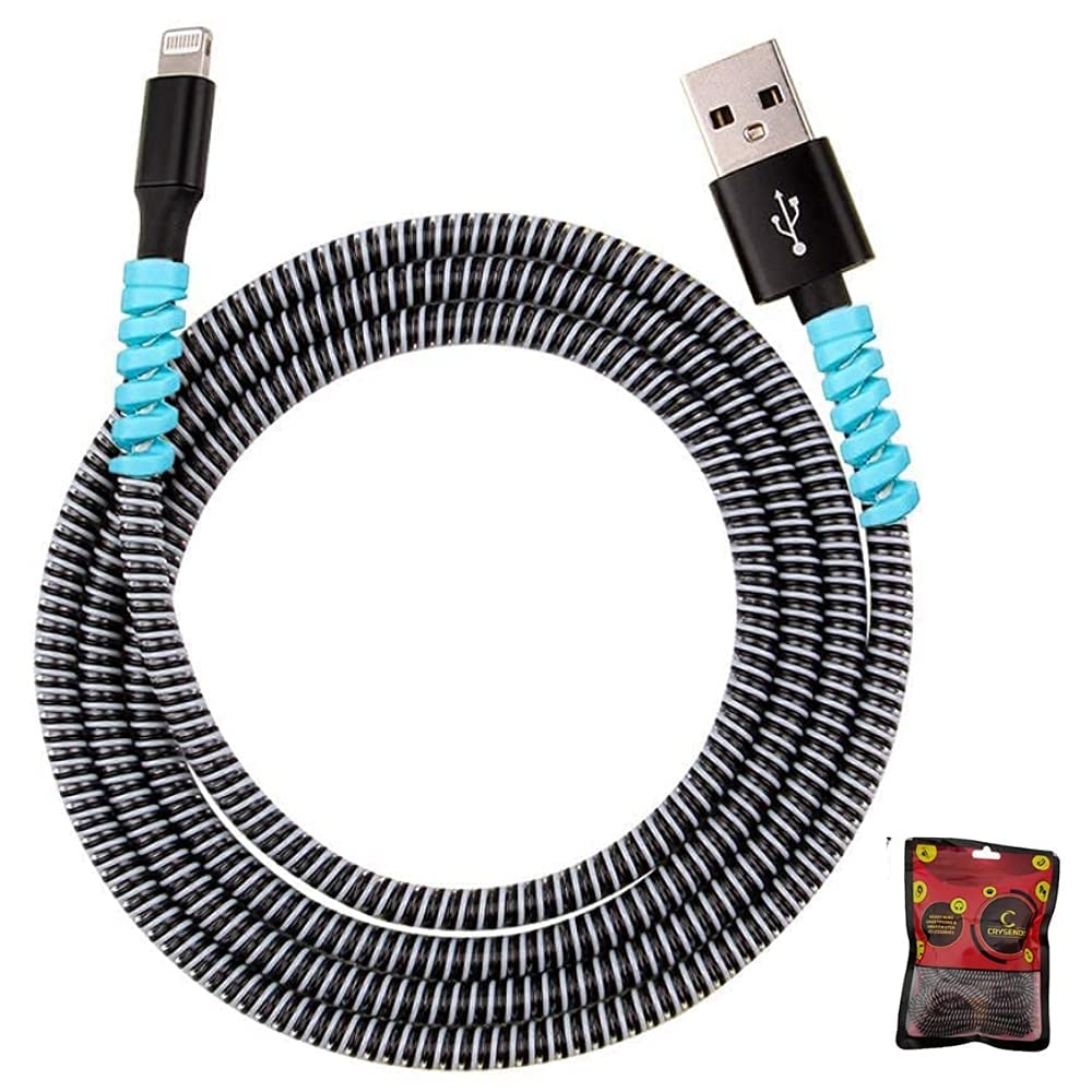 Ultimate Cable Protector  Spiral Triple Colour 2 Pcs 1.5 Meter