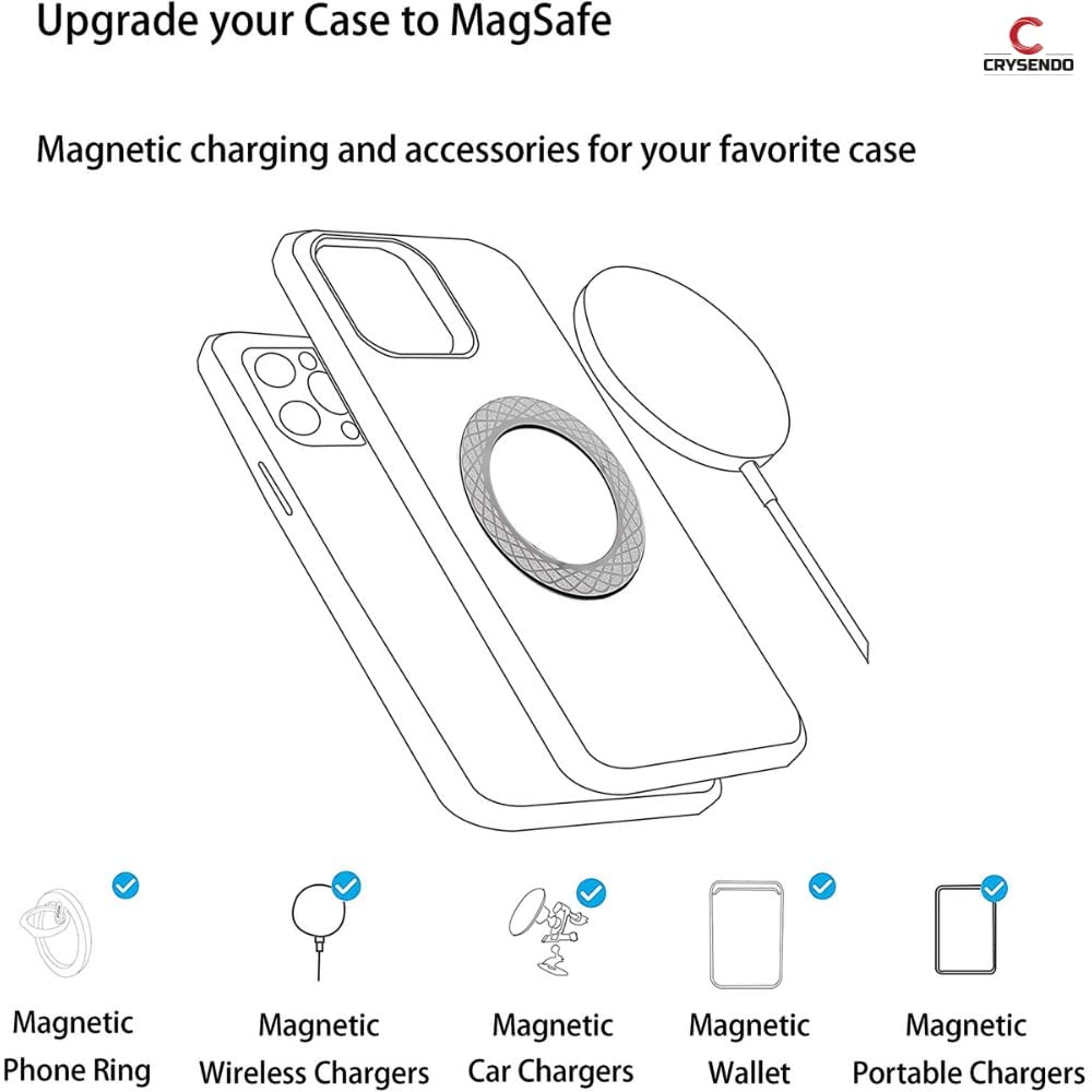 BESPRO MAGLOCK Magnetic Metal Ring C MagSafe Wireless Charging Conversion  Kit Pack of 2 Mobile Holder Price in India - Buy BESPRO MAGLOCK Magnetic  Metal Ring C MagSafe Wireless Charging Conversion Kit